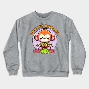 Monkey Yoga Instructor Crewneck Sweatshirt